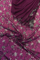 3-PC Unstitched Printed Over All Lawn With Chiffon Dupatta | P-04