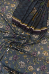 3-PC Unstitched Printed Over All Lawn With Chiffon Dupatta | P-07