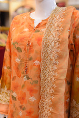 3-PC Stitched Sada Bahar Embroidered Printed Suit | S-03