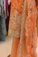 3-PC Stitched Sada Bahar Embroidered Printed Suit | S-03