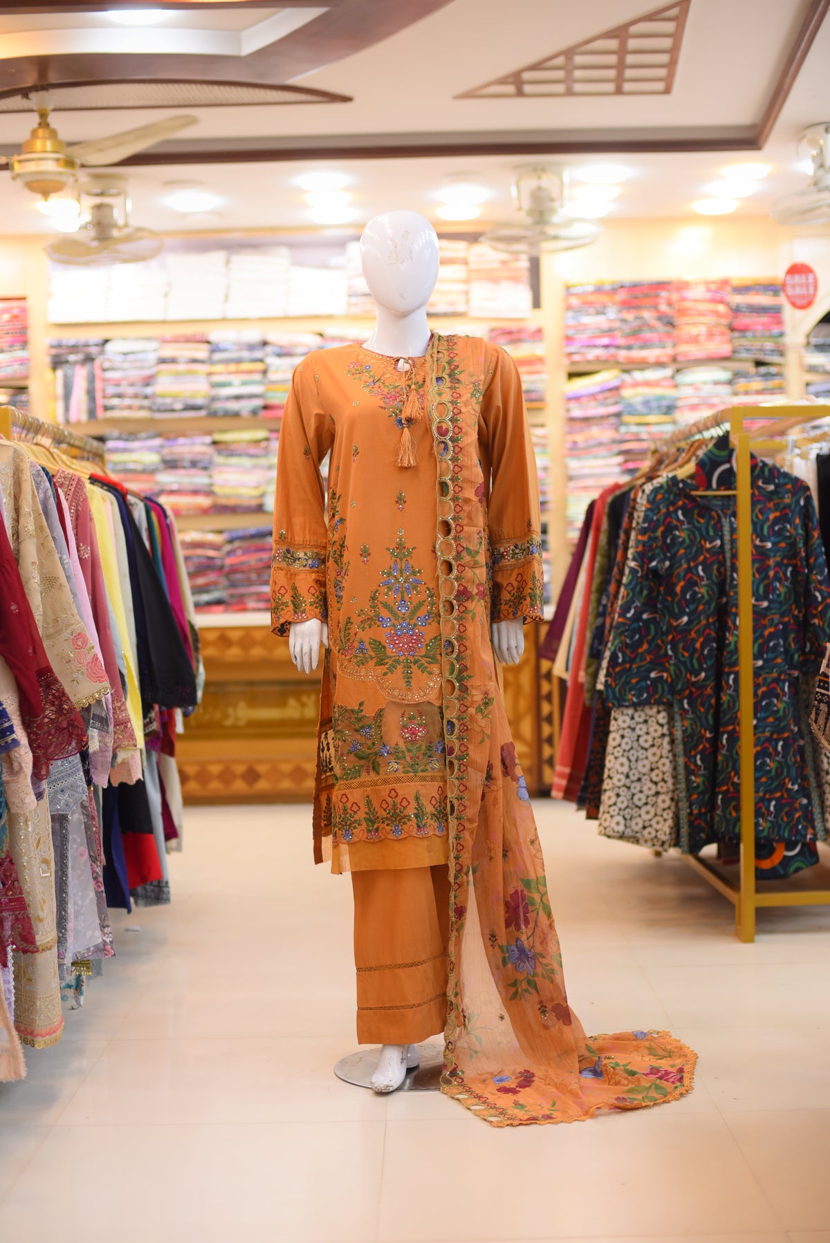 3-PC Stitched Embroidered Lawn Ready To wear | S-03