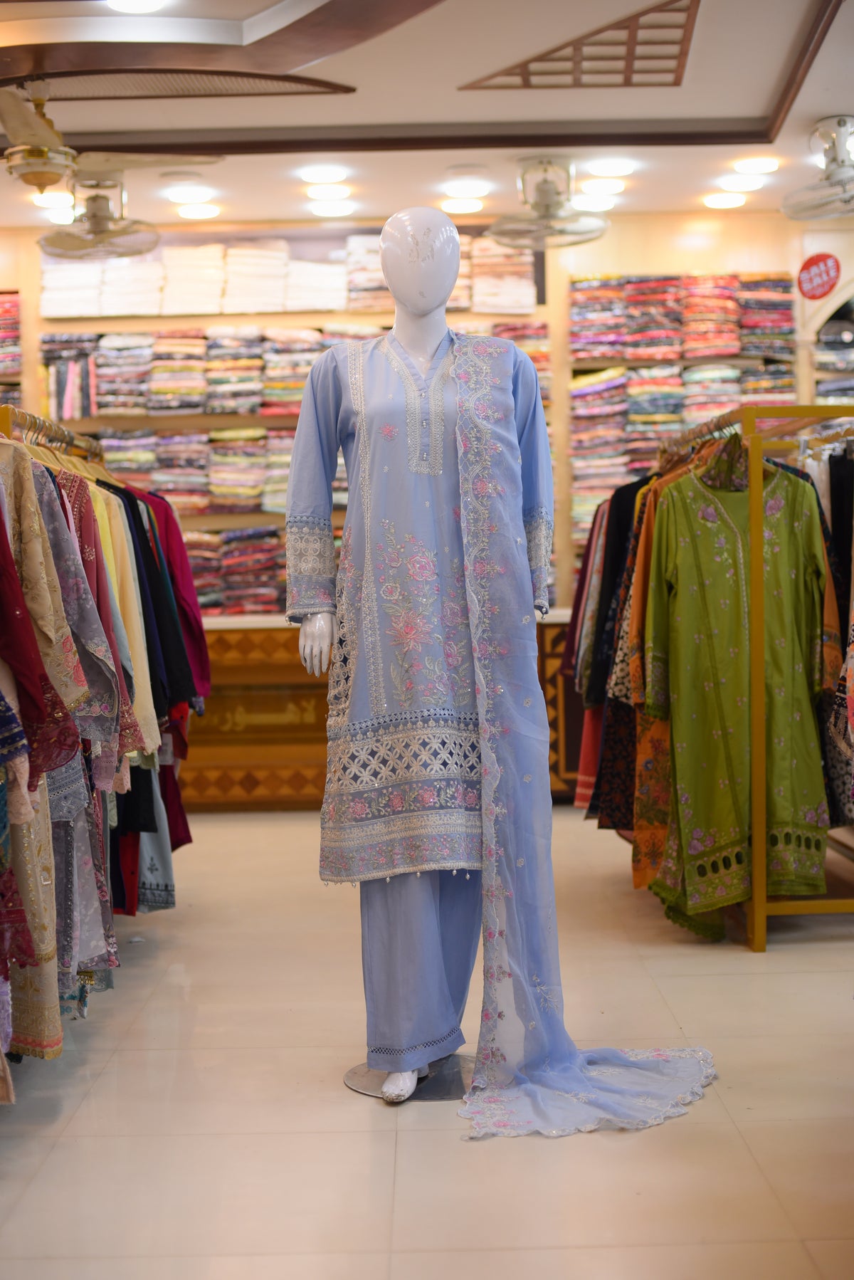 3-PC Stitched Embroidered Lawn Ready To wear | S-04