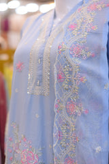 3-PC Stitched Embroidered Lawn Ready To wear | S-04