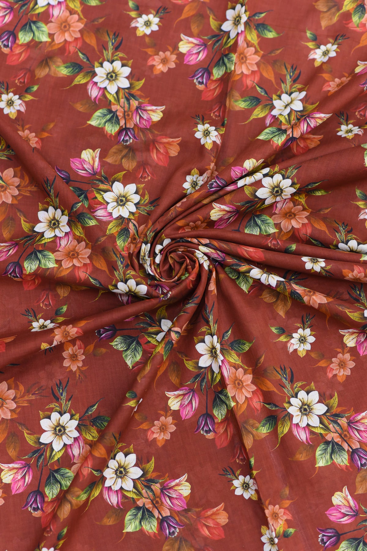2-PC Unstitched All Over Printed Lawn - A-28