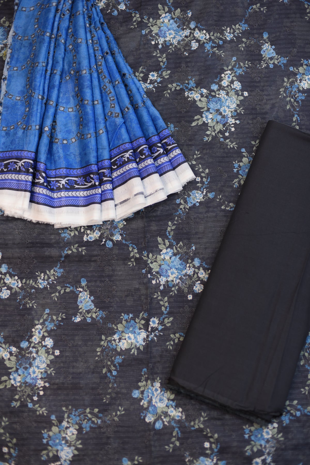 3-PC Unstitched Embroidered Lawn With Embroidered Dupatta | EL-1