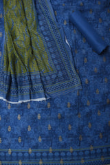 3-PC Unstitched Digital Printed Lawn | D12