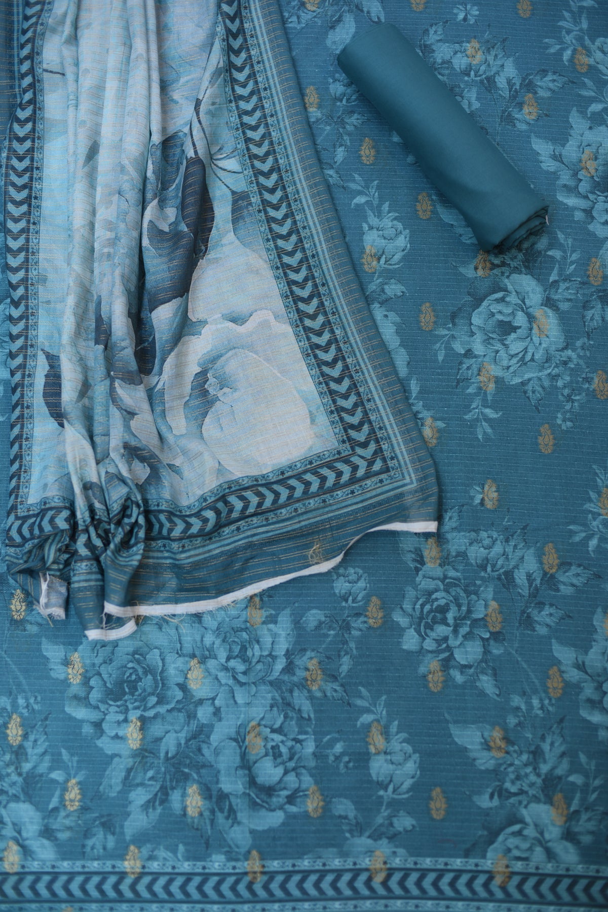 3-PC Unstitched Digital Printed Lawn | D14