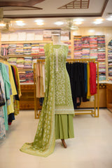 3-PC Embroidered Lawn With Sequence Lawn Dupatta | S-5