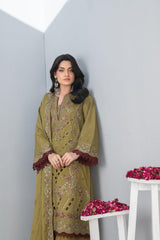 4-PC Unstitched Laser Cutwork Chambali By wania | WL-233
