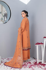 4-PC Unstitched Laser Cutwork Chambali By wania | WL-238