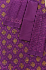 3-PC Unstitched Embroidered Lawn Suit | EM-4
