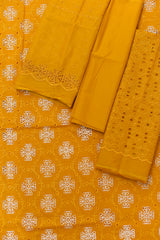 3-PC Unstitched Embroidered Lawn Suit | EM-5