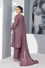 4-PC Unstitched Laser Cutwork Chambali By wania | WL-236