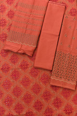 3-PC Unstitched Embroidered Lawn Suit | EM-9