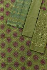 3-PC Unstitched Embroidered Lawn Suit | EM-10