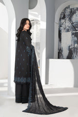 4-PC Unstitched Laser Cutwork Chambali By wania | WL-242