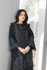 4-PC Unstitched Laser Cutwork Chambali By wania | WL-242