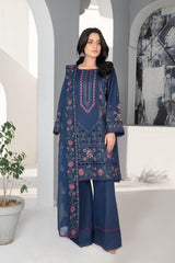 4-PC Unstitched Laser Cutwork Chambali By wania |  WL-237