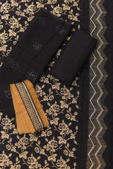 3-PC Unstitched Embroidered Lawn With Bamber Crinkle Dupatta | BC-5