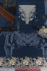 3-PC Unstitched Embroidered Lawn Suit Sunday Bloom By Tana Bana | SE - 08