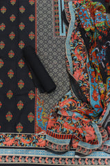 3-PC Unstitched Printed Lawn Suit Chiffon Dupatta | PC-8