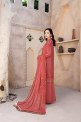 3-PC Unstitched Embroidery Sequence By Wania |  WL-252