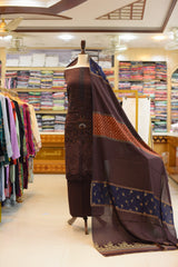 3-PC Unstitched Embroidered Lawn With Printed Banarsi & Jacquard Dupatta | BJ-5