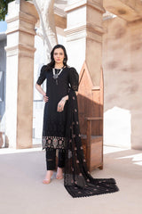 3-PC Unstitched Embroidery Sequence By Wania |  WL-253