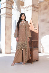 3-PC Unstitched Embroidery Sequence By Wania | WL-255