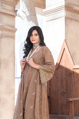 3-PC Unstitched Embroidery Sequence By Wania | WL-255