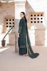 4-PC Unstitched Laser Cutwork Chambali By wania | WL-262
