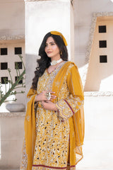4-PC Unstitched Laser Cutwork Chambali By wania | WL-263