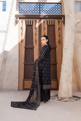 4-PC Unstitched Laser Cutwork Chambali By wania | WL-270