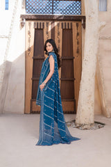 4-PC Unstitched Laser Cutwork Chambali By wania | WL-266