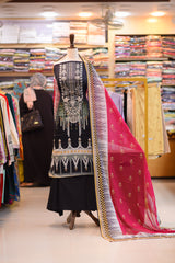 3-PC Unstitched Printed Embroidered Lawn | PL-15