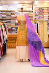 3-PC Unstitched Printed Embroidered Lawn | PL-17