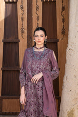 4-PC Unstitched Laser Cutwork Chambali By wania | WL-264