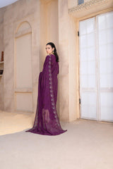 4-PC Unstitched Laser Cutwork Chambali By wania | WL-265
