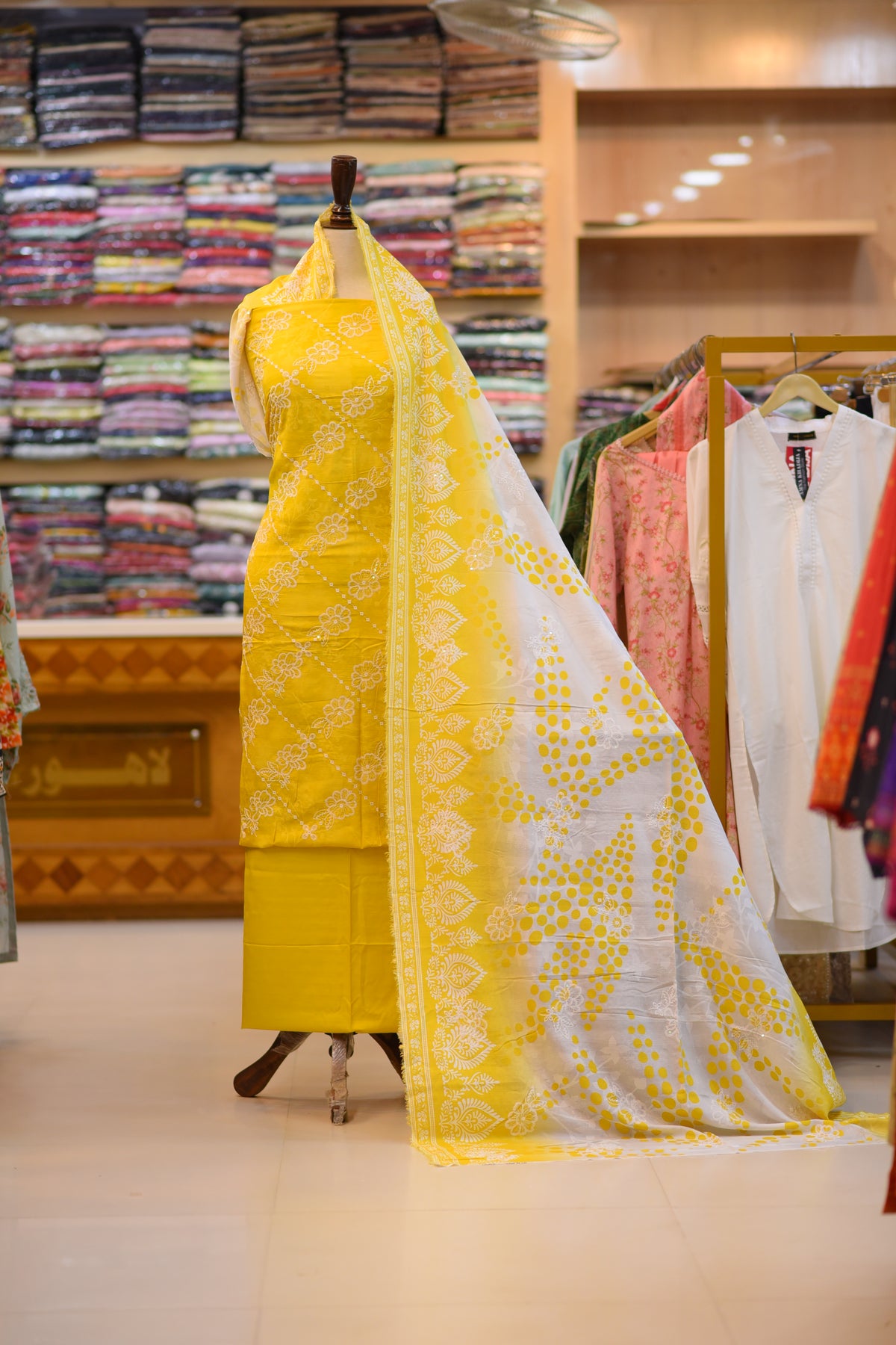 3-PC Unstitched Digital Printed Embroidered Viscose | EV-2