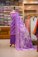 3-PC Unstitched Digital Printed Embroidered Viscose | EV-4