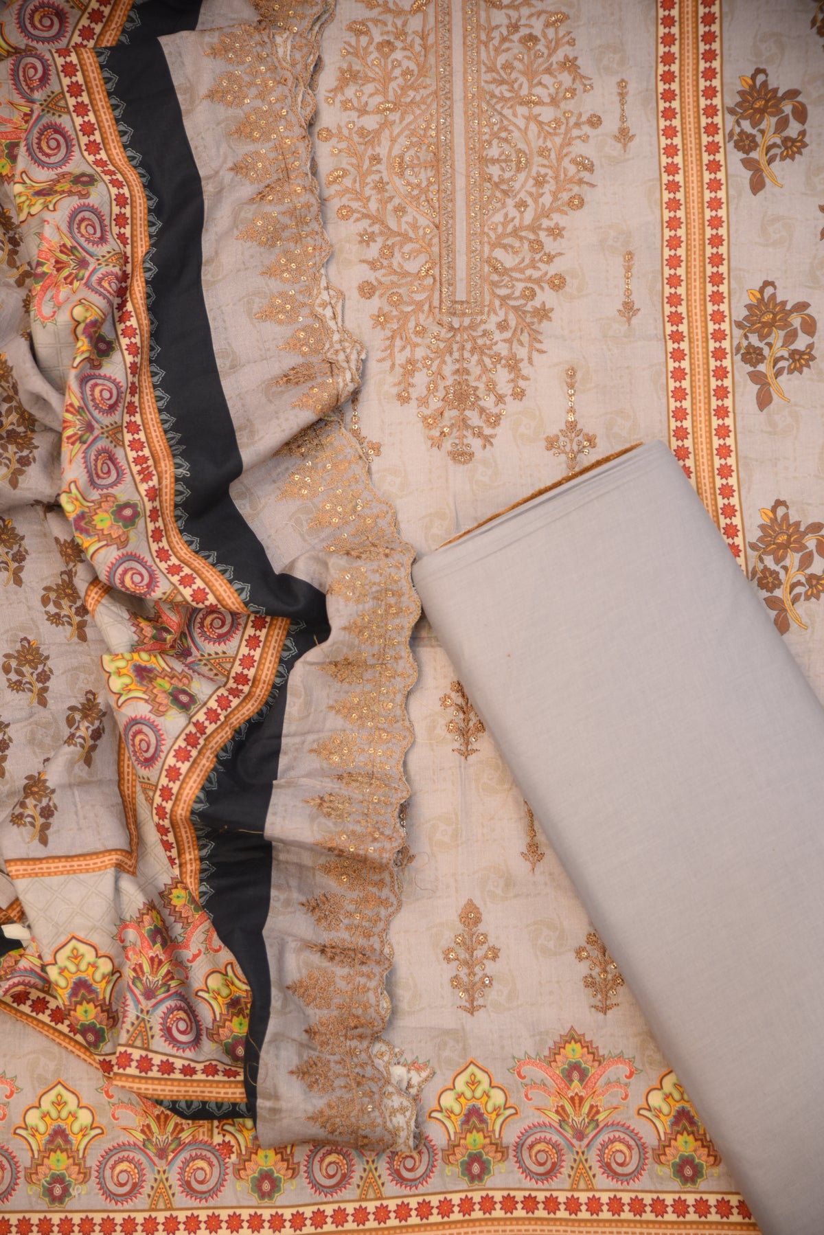 3Pc Unstitched Ladies Suit - Lawn Summer Collection
