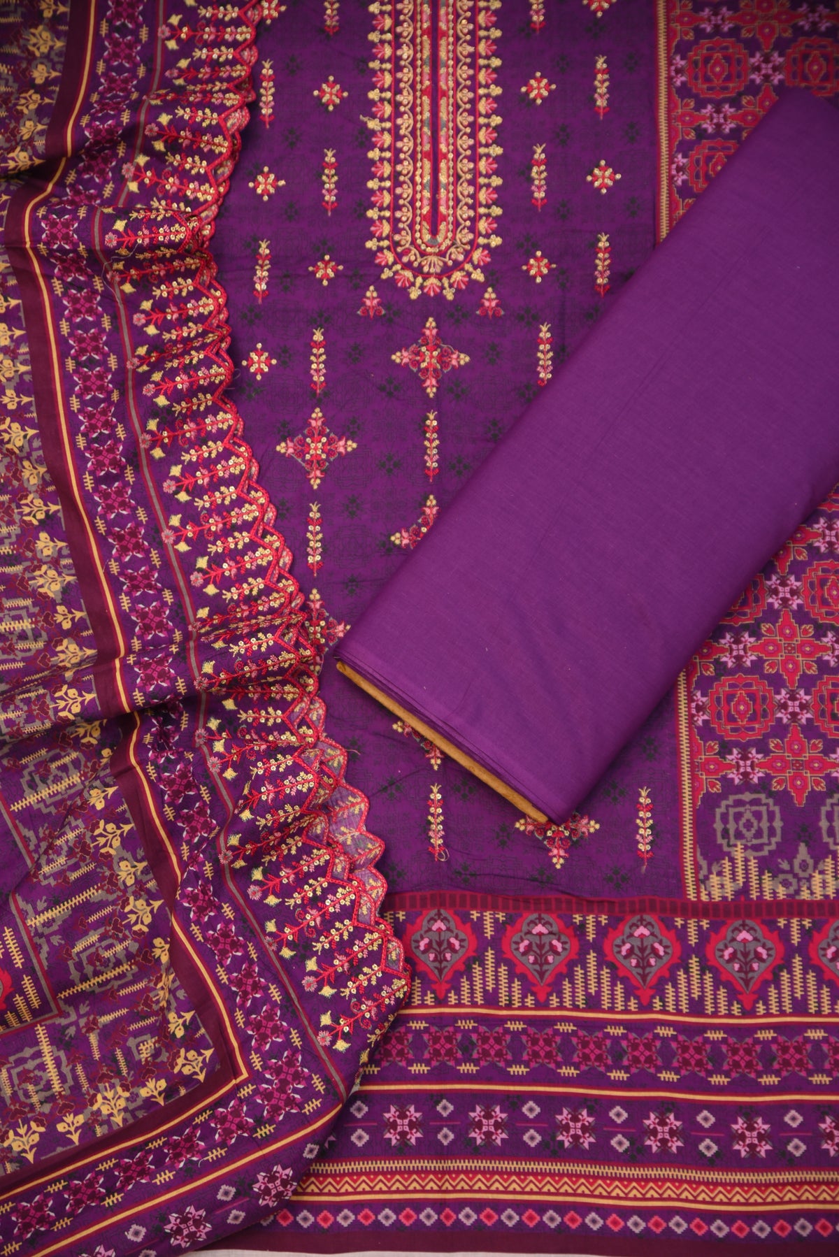 3Pc Unstitched Ladies Suit - Lawn Summer Collection