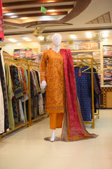 3Pc Stitched Ladies Suit - Lawn Embroidered Collection