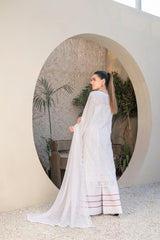 3-PC Unstitched Lawn Embroidered Shirt Crinkle Embroidered Dupatta By Wania | WL-310