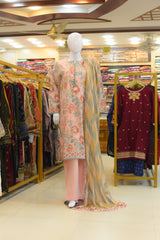 3Pc Stitched Ladies Suit - Lawn Emb Summer Collection