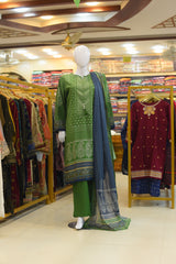 3Pc Stitched Ladies Suit - Lawn Emb Summer Collection