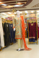 3Pc Stitched Ladies Suit - Lawn Emb Summer Collection