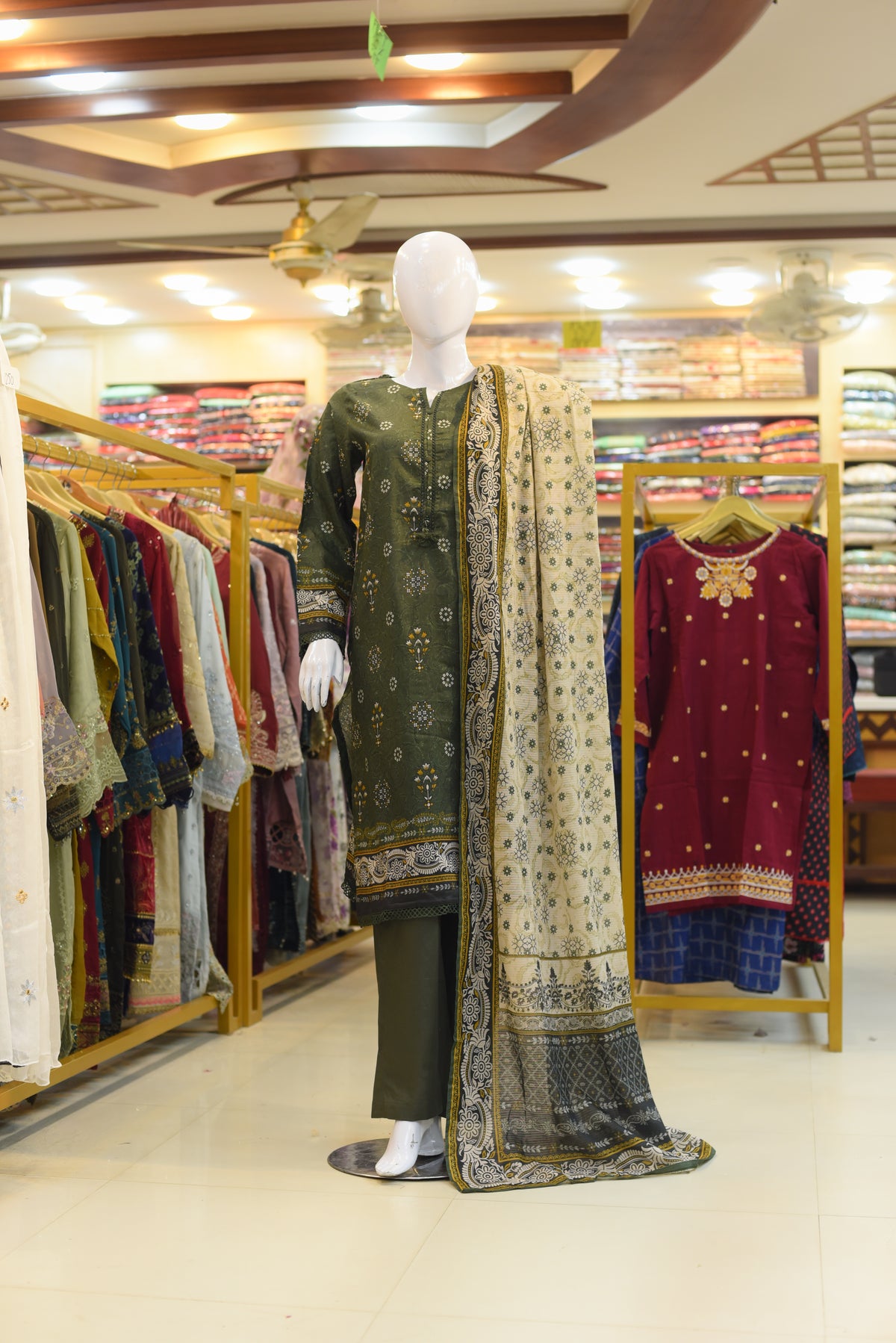 3Pc Stitched Ladies Suit - Lawn Emb Summer Collection