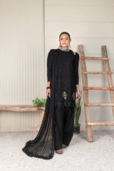3-PC Unstitched Lawn Embroidered Shirt Crinkle Embroidered Dupatta By Wania | WL-307