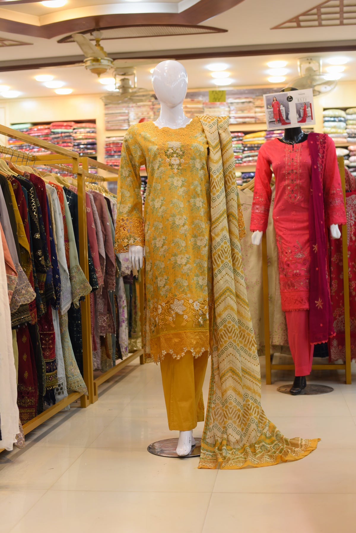 3Pc Stitched Ladies Suit - Lawn Emb Summer Collection